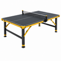 Tischtennisplatte 274 x 152.5 x 76 cm aus Stahl Schwarz/Gelb klappbar